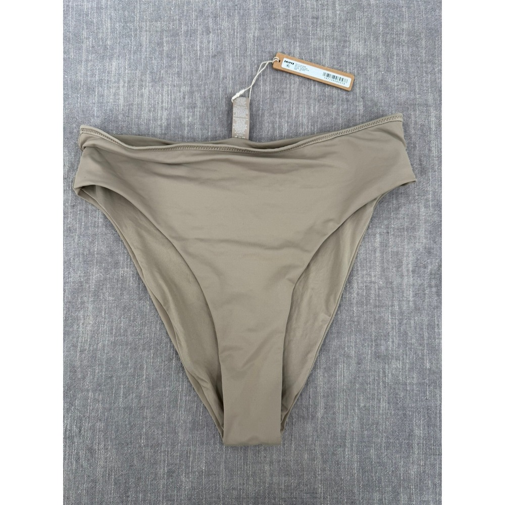 SKIMS Recycled Swim Mid Waist Bikini Bottom Desert Beige Tan Size XS NWT